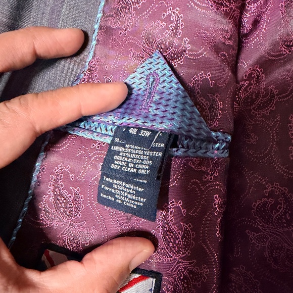 English Laundry Slim Fit Suit – Size 40L (With Matching Pants) - Picture 4 of 7